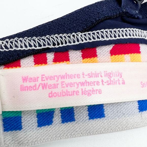 PINK Victoria's Secret Wear Everywhere T-Shirt Bra‎ Rainbow Women's 34D - Picture 7 of 8